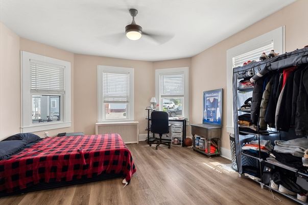 Bedroom, Home Office, Interior, Wood Texture Flooring