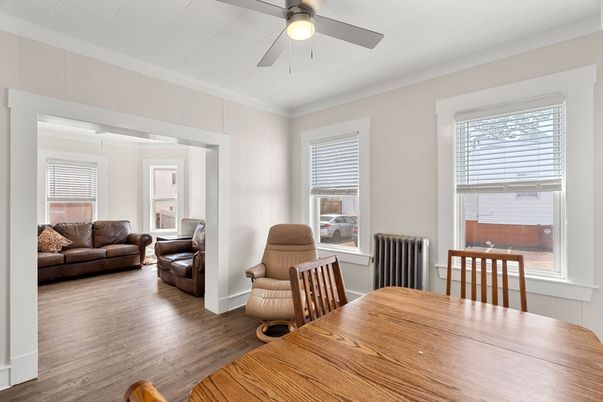 Dining room, Interior, Wood Texture Flooring