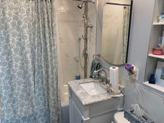 Bathroom, Interior, Marble Walls