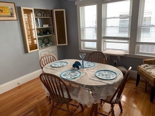 Dining room, Interior, Wood Texture Flooring