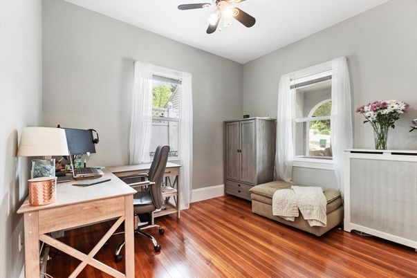 Home Office, Interior, Wood Texture Flooring