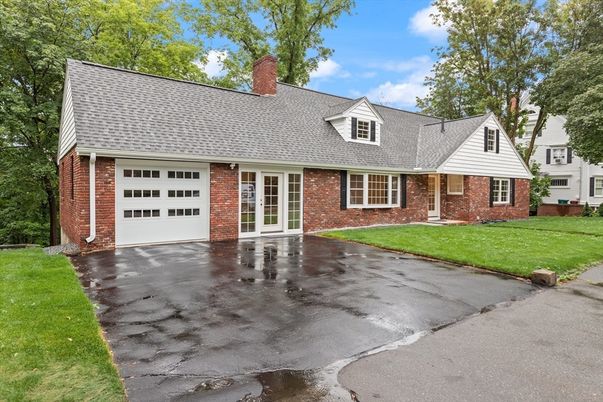 Attached, Exterior, Facade, Brick Facade, Cape Cod