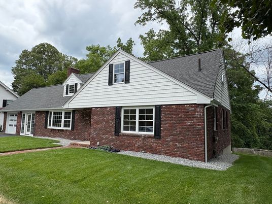 Exterior, Facade, Brick Facade, Cape Cod