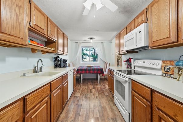 Interior, Kitchen, Wood Texture Flooring