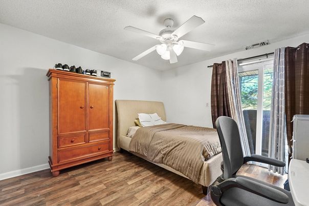Bedroom, Interior, Wood Texture Flooring