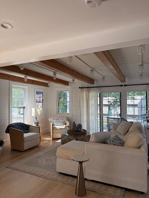 Interior, Living room, Wooden Beams, Wood Texture Flooring