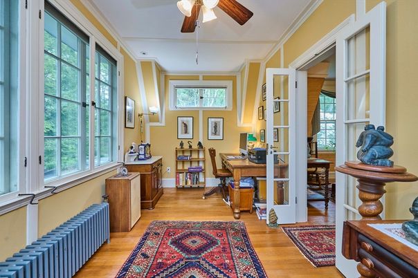Home Office, Interior, Wood Texture Flooring