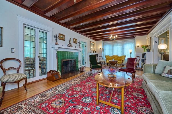 Fireplace, Interior, Living room, Wooden Beams, Wood Texture Flooring