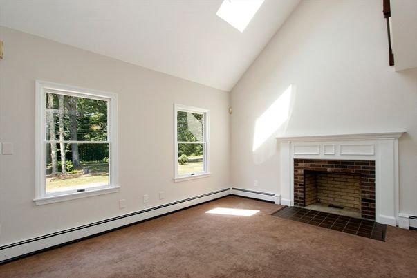 Empty room, Fireplace, Interior