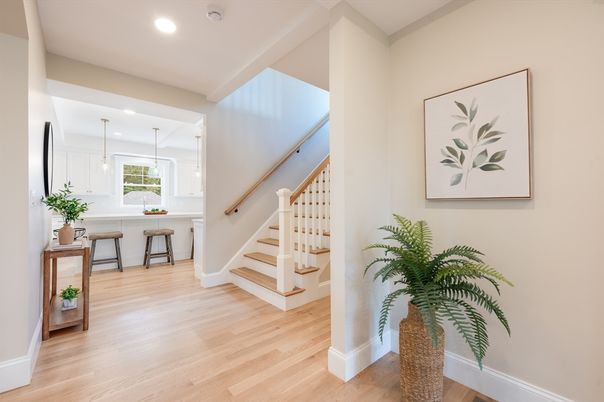 Interior, Pendant Lights, Recessed Lighting, Wood Texture Flooring
