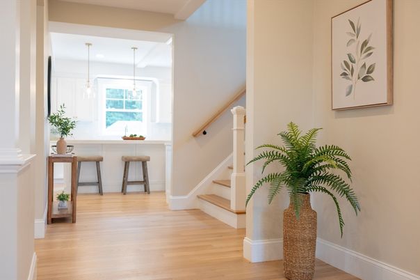 Interior, Pendant Lights, Wood Texture Flooring