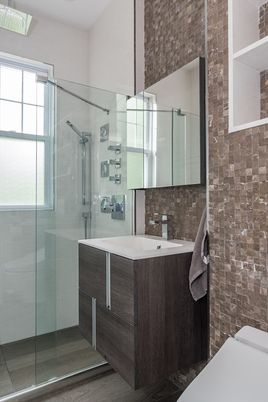 Bathroom, Glass Shower, Interior