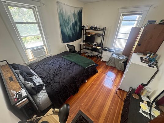 Bedroom, Home Office, Interior, Wood Texture Flooring