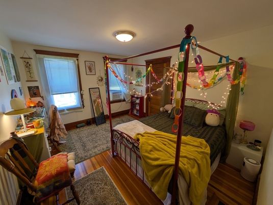 Bedroom, Interior, Wood Texture Flooring