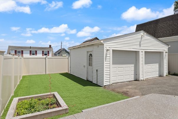Backyard, Detached Garage, Exterior