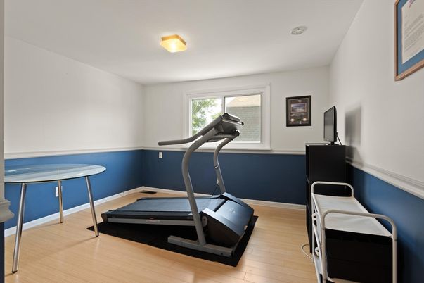 Fitness Equipment, Interior, Wood Texture Flooring