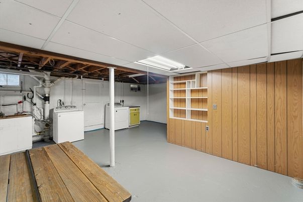 Interior, Washer, Wooden Walls