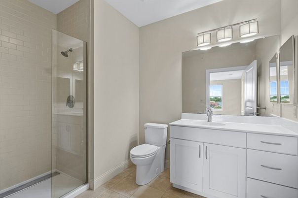 Bathroom, Glass Shower, Interior