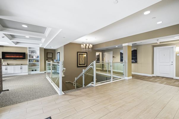 Chandelier, Interior, Recessed Lighting, Wood Texture Flooring