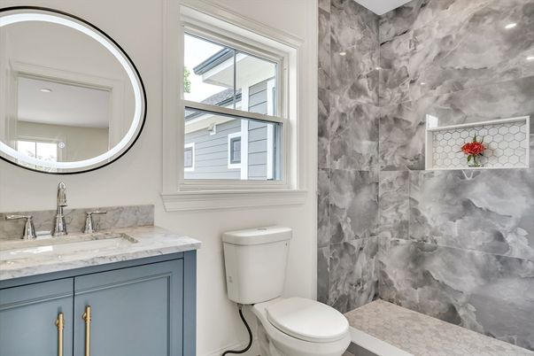 Bathroom, Interior, Marble Walls