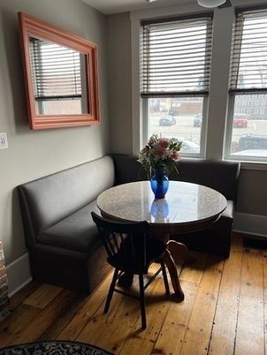 Dining room, Interior, Wood Texture Flooring
