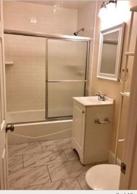 Bathroom, Glass Shower, Interior, Marble