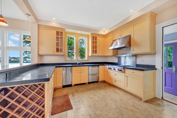 Interior, Kitchen, Pendant Lights, Recessed Lighting, Stainless Steel Appliances