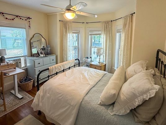 Bedroom, Interior, Wood Texture Flooring