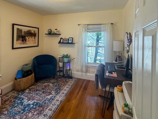 Home Office, Interior, Wood Texture Flooring