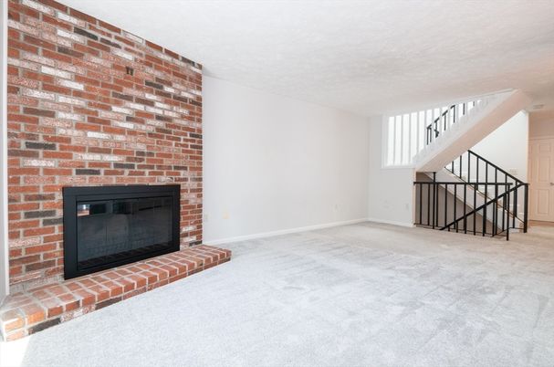 Empty room, Fireplace, Interior, Stone Walls