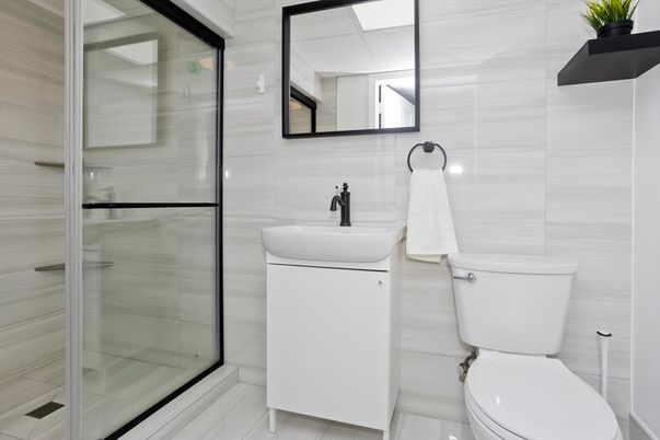Bathroom, Glass Shower, Interior