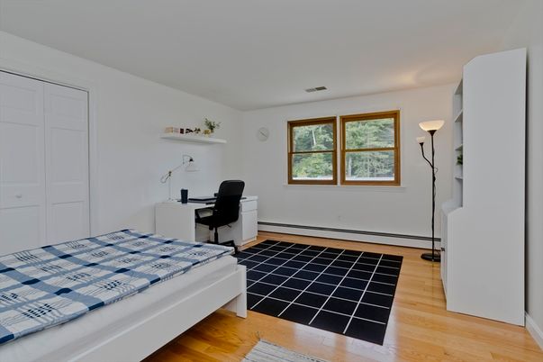 Bedroom, Home Office, Interior, Wood Texture Flooring