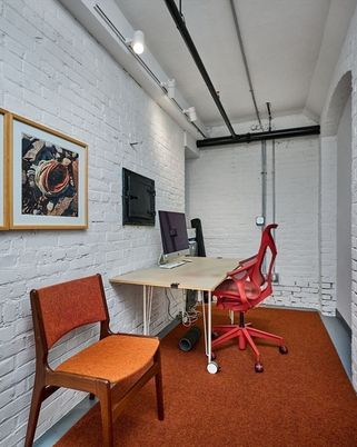 Home Office, Interior, Stone Walls