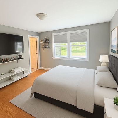 Bedroom, Interior, Wood Texture Flooring