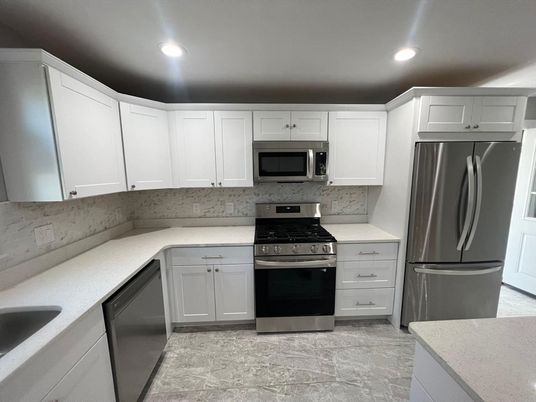 Interior, Kitchen, Recessed Lighting, Stainless Steel Appliances