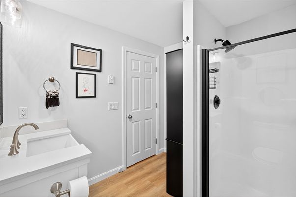 Bathroom, Interior, Wood Texture Flooring
