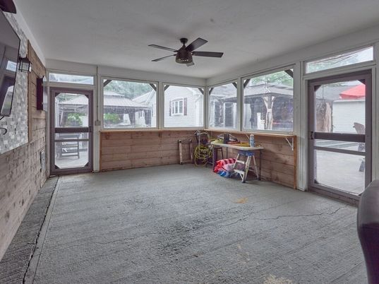 Empty room, Interior, Stone Walls, Sun Room