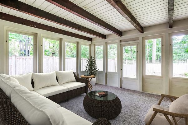 Interior, Living room, Wooden Beams