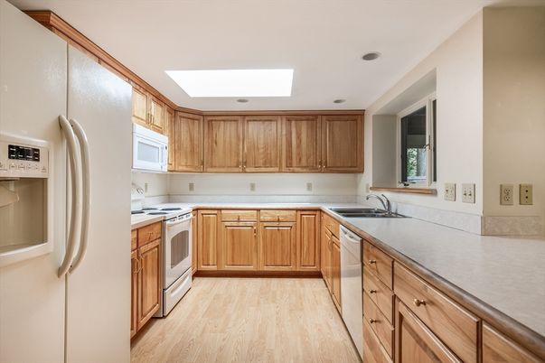 Interior, Kitchen, Wood Texture Flooring