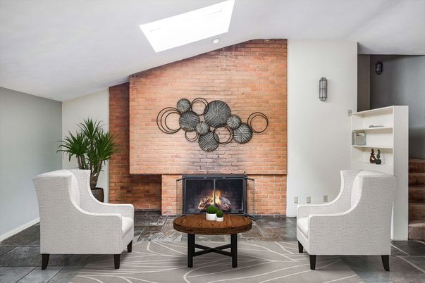 Fireplace, Interior, Stone Walls
