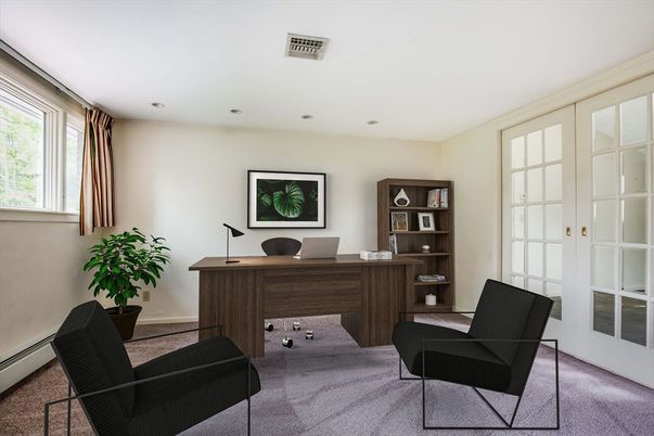 Home Office, Interior, Recessed Lighting