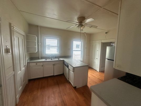 Interior, Kitchen, Wood Texture Flooring