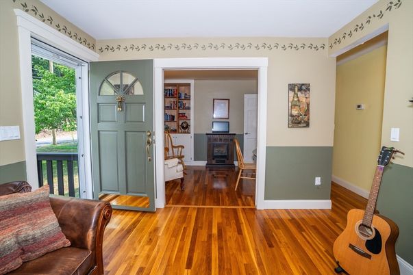 Fireplace, Interior, Wood Texture Flooring