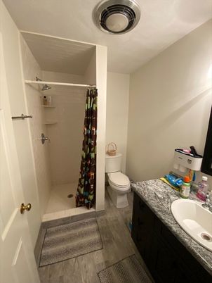 Bathroom, Interior, Wood Texture Flooring