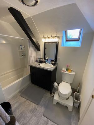 Bathroom, Interior, Wood Texture Flooring