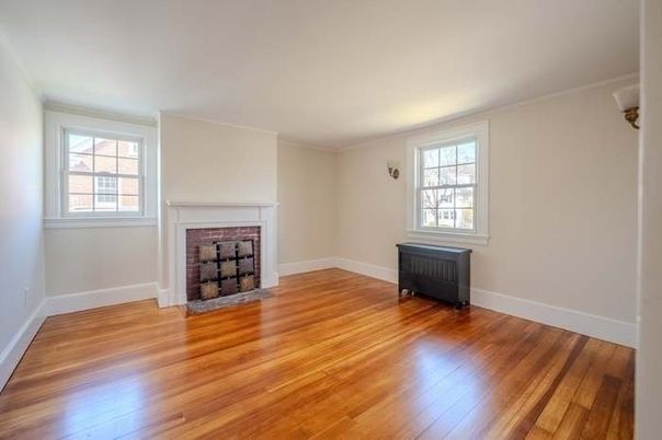 Empty room, Fireplace, Interior, Wood Texture Flooring