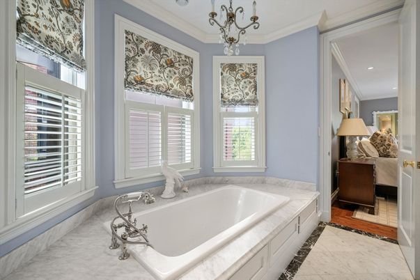 Bathroom, Interior, Marble, Recessed Lighting