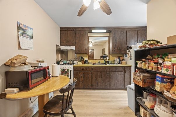 Interior, Kitchen, Wood Texture Flooring