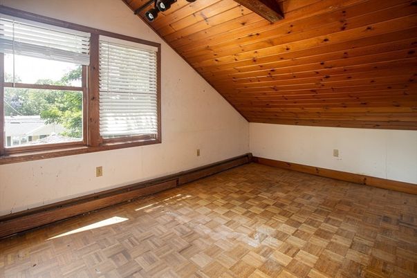 Empty room, Interior, Wooden Beams, Wooden Ceilings, Wood Texture Flooring, Wooden Walls