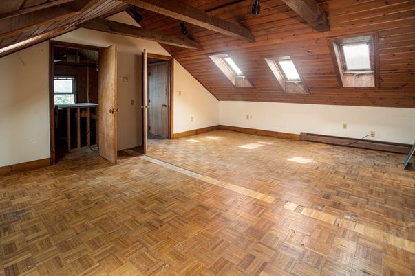 Empty room, Interior, Wooden Beams, Wooden Ceilings, Wood Texture Flooring, Wooden Walls